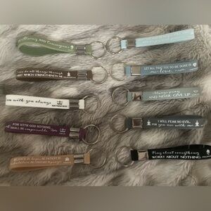 Silicone Bible verse Key chain, receive 3